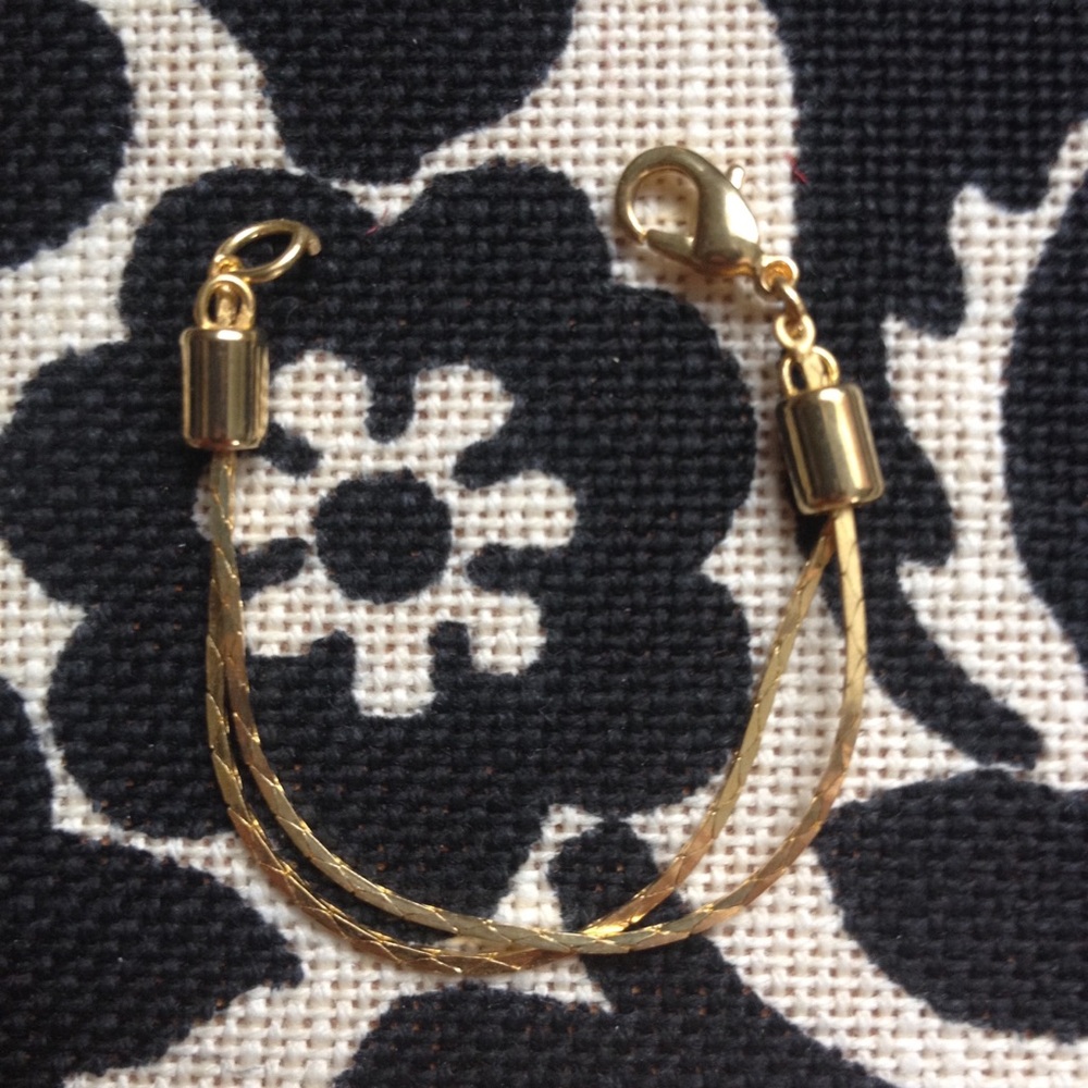 Necklace Extender with lobster claw clasp.